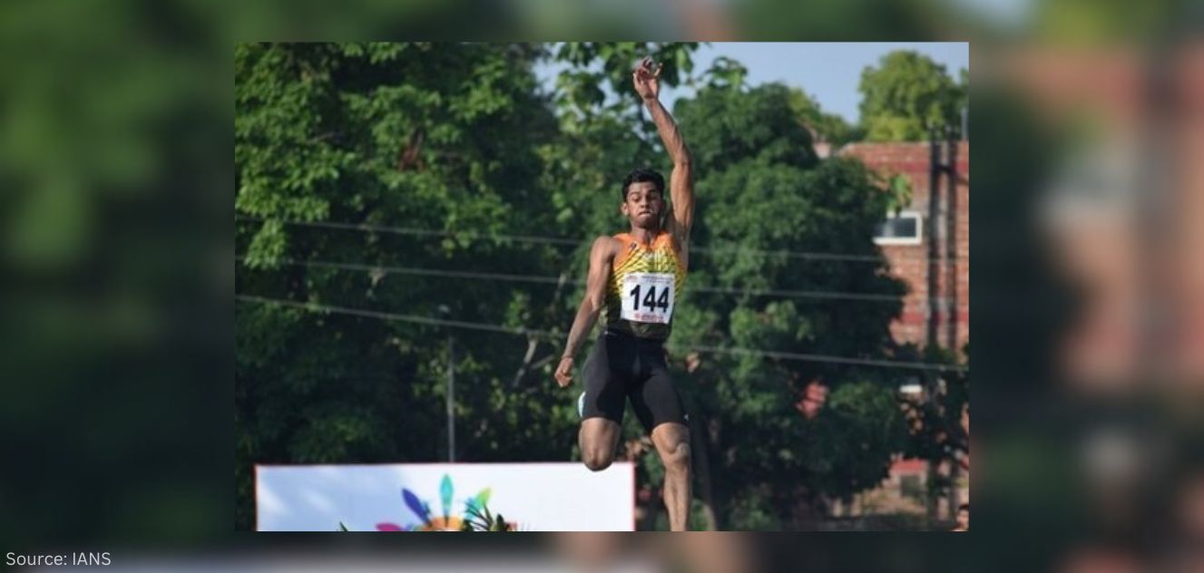 Murali Sreeshankar, the Long Jumper Wins Gold at International Jumping Meeting in Kallithea, Greece