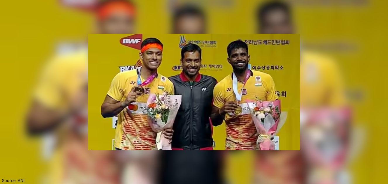 Satwiksairaj Rankireddy and Chirag Shetty Win the Korean Open World Title against Champions