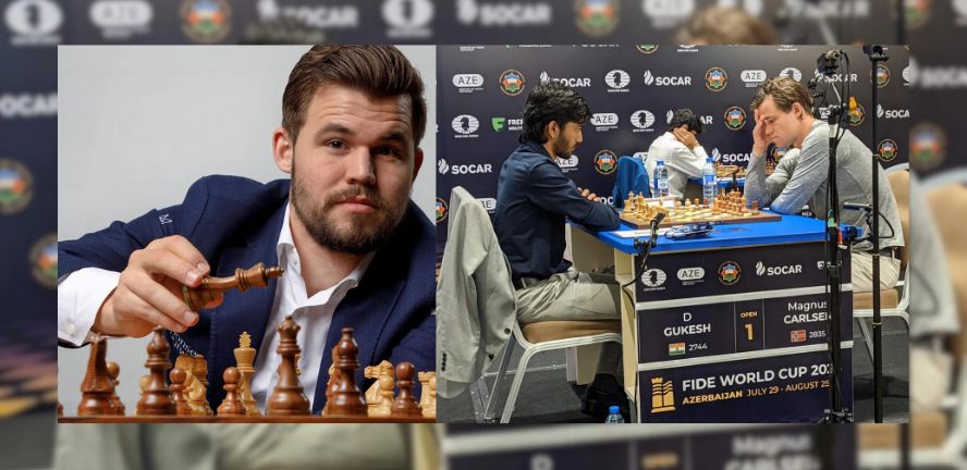 In Baku, India's Setbacks: Carlsen Eliminates Gukesh, Abasov benefits from Vidit's error