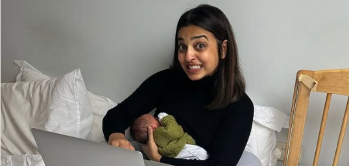 Radhika Apte announces the birth of her first child, shares a picture breastfeeding the baby.