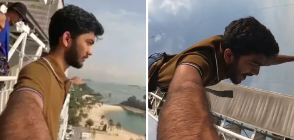 D Gukesh goes bungee jumping after winning the title of world Chess champion.