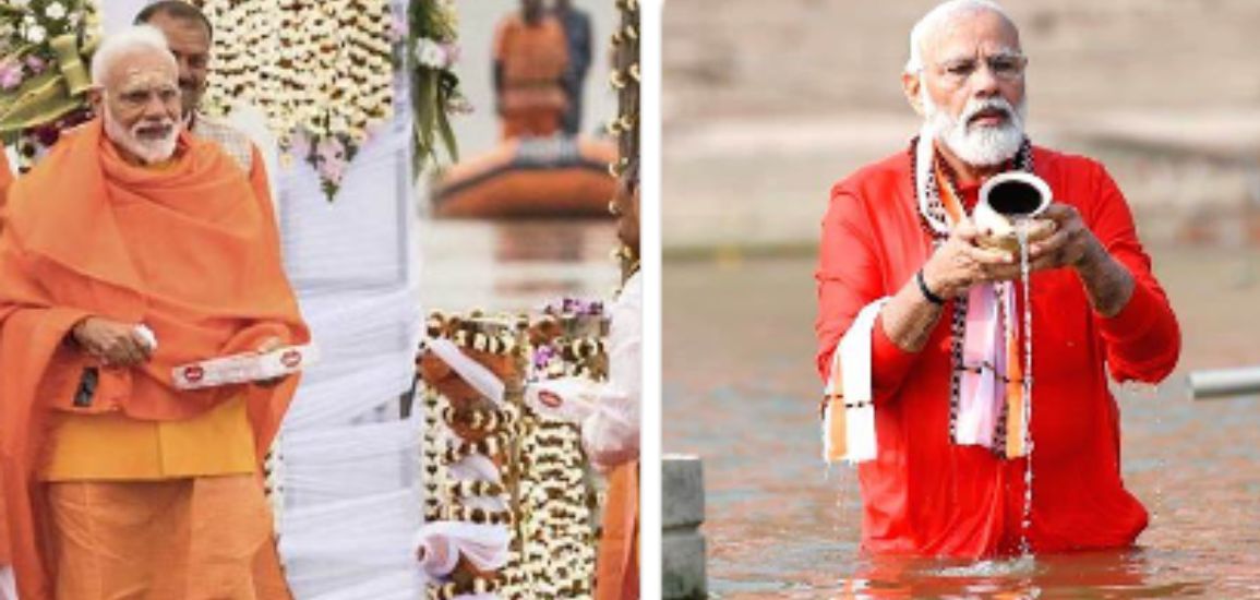 PM Narendra Modi Ji Takes a Holy Dip at Mahakumbh.