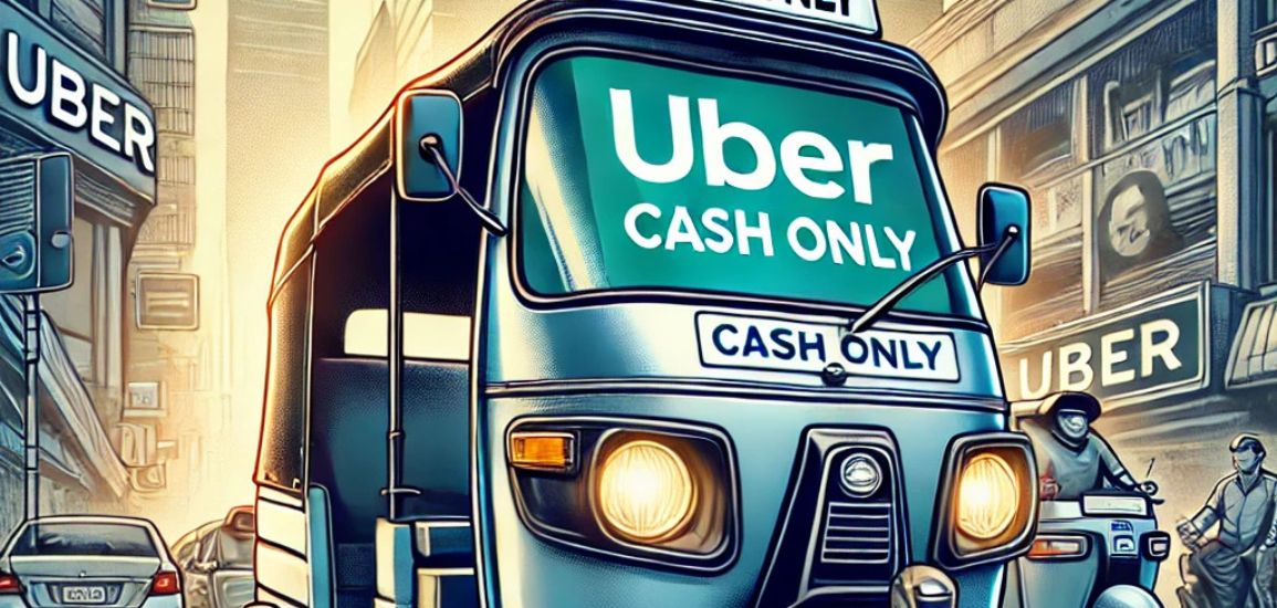 Uber Auto Moves to Only Cash Option for Payments.