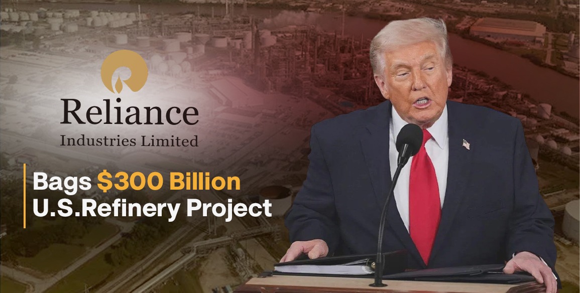 Trump Announces First New U.S. Oil Refinery in 50 Years, Backed by $300B Reliance Industries Deal